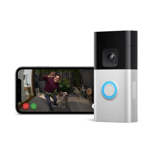 Ring Battery Video Doorbell Pro By Amazon | Wireless Video Doorbell Security Camera, Head-To-Toe View, 3D Motion Detection, Colour Night Vision, Wifi | 30-Day Free Trial Of Ring...