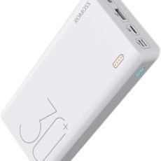 ROMOSS 18W 30000mAh Power Bank, 3 Inputs & 3 Outputs Big Capacity USB C Portable Charger, Fast Charging & Recharging External Battery Packs for iPhone 14/13/12, Galaxy, iPad,...