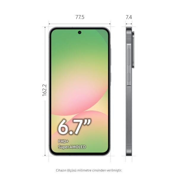Samsung Galaxy A56 5G, Android Smartphone, 256Gb Storage, 8Gb Ram, Anthracite, 6X Operating System Upgrade, Big Screen, Long Battery Life, 8Gb + 256Gb
