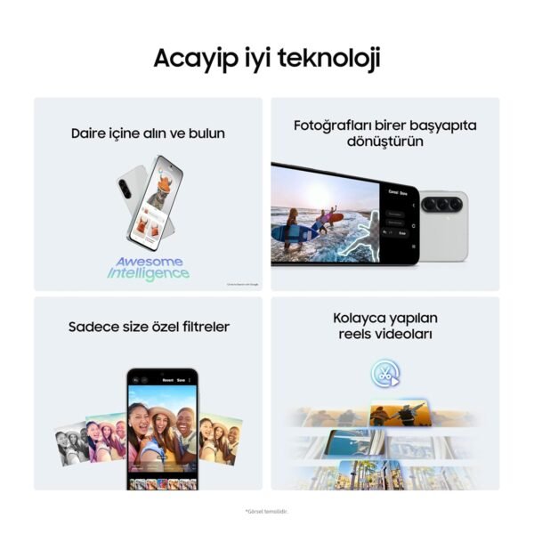 Samsung Galaxy A56 5G, Android Smartphone, 256Gb Storage, 8Gb Ram, Anthracite, 6X Operating System Upgrade, Big Screen, Long Battery Life, 8Gb + 256Gb