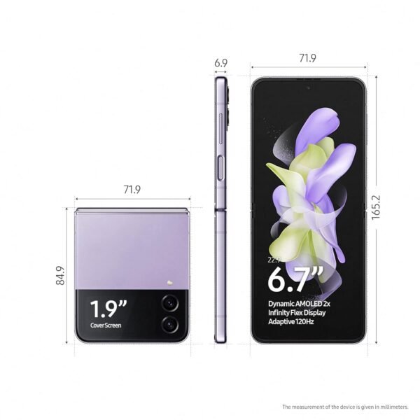 Samsung Galaxy Z Flip 4 5G, 128Gb, Blue (Renewed)
