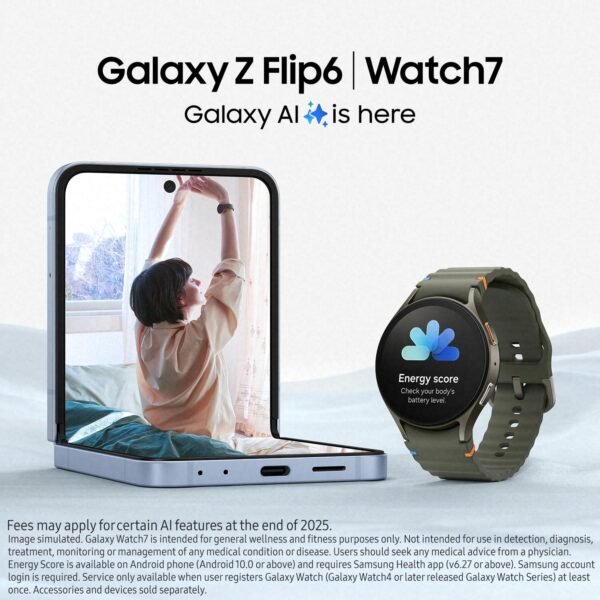 Samsung Galaxy Z Flip6 Ai Smartphone, 12Gb Ram, 256Gb Storage, Mint [Au Version]