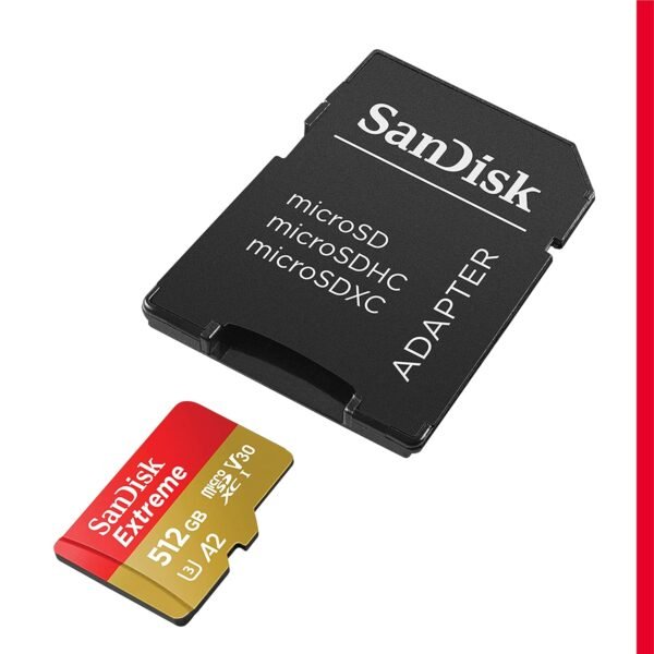 Sandisk 128Gb Extreme Microsdxc Uhs-I Memory Card With Adapter - C10, U3, V30, 4K, 5K, A2, Micro Sd Card - Sdsqxaa-128G-Gn6Ma