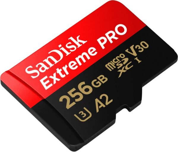 Sandisk Extreme Pro Class 10 Microsdxc 256Gb Uhs-I U3 Memory Card With Adapter