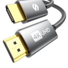 Silkland 4K HDMI Cable 2M, High Speed HDMI 2.0 Cables [Gold Plated, Nylon Braided] HDMI ARC Cord, HDR 4K@60Hz, 2160/1080P, 18Gbps, 3D HDCP 2.2 Compatible for Xbox PS5 Fire/Roku...
