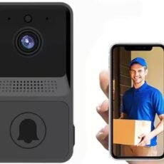 Smart 1080p Mini Door Bell Rectangle Camera - Black