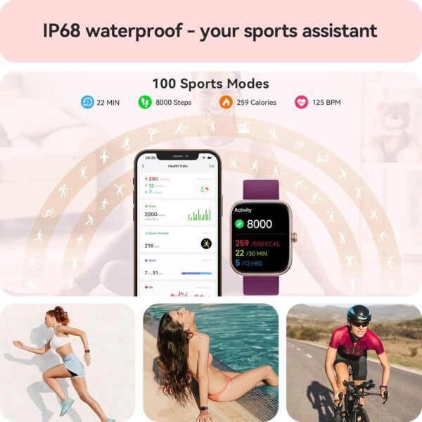 Smart Watch For Men Women - (Alexa Built-In &Amp; Answer/Make Calls), 1.91&Quot; Smartwatch For Ios Android With Spo2/Heart Rate/Sleep Monitor, Step Counter Fitness Watch With 100 Sports...
