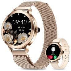 Smart Watches for Women(Answer/Make Call), 1.1”HD AMOLED Screen Bluetooth Smartwatch for Android iOS Phones, IP68 Waterproof Fitness Activity Trackers with Heart Rate/SpO2/Blood...