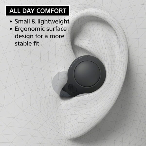 Sony Wf-C700N Wireless, Bluetooth, Noise Cancelling Earbuds, White (Small, Lightweight Earbuds With Multi-Point Connection, Ipx4 Rating, Up To 20 Hr)
