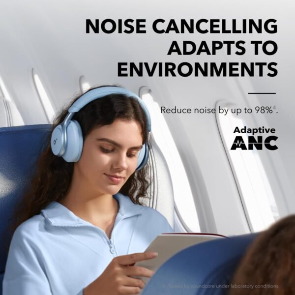 Soundcore By Anker, Space One, Active Noise Cancelling Headphones, 2X Stronger Voice Reduction, 40H Anc Playtime, App Control, Ldac Hi-Res Wireless Audio (Latte Cream)