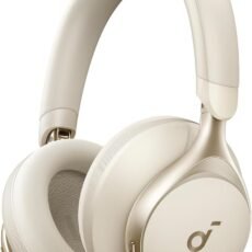 Soundcore by Anker, Space One, Active Noise Cancelling Headphones, 2X Stronger Voice Reduction, 40H ANC Playtime, App Control, LDAC Hi-Res Wireless Audio (Latte Cream)