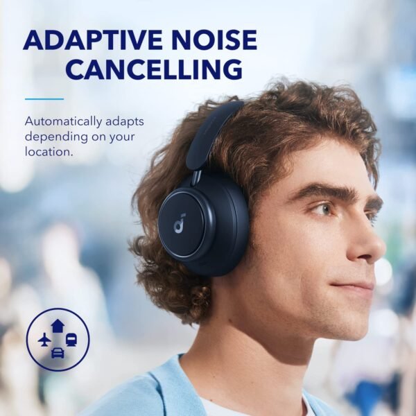 Soundcore By Anker Space Q45 Adaptive Noise Cancelling Headphones, Reduce Noise By Up To 98%, Ultra Long 50H Playtime, App Customization, Hi-Res Sound With Details, Bluetooth 5.3