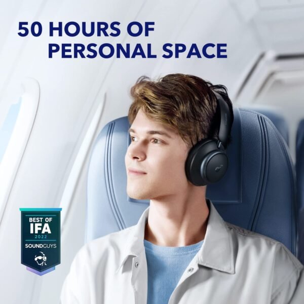 Soundcore By Anker Space Q45 Adaptive Noise Cancelling Headphones, Reduce Noise By Up To 98%, Ultra Long 50H Playtime, App Customization, Hi-Res Sound With Details, Bluetooth 5.3