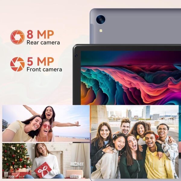 Tablet,10.1&Quot; Android Tablet With Octa-Core Processor 10Gb Ram 128Gb Rom Hd Ips Touchscreen 8H Battery, Wi-Fi 6, Bt 5.0, Dual Camera, Google Tablets 2024
