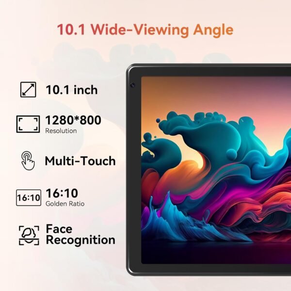Tablet,10.1&Quot; Android Tablet With Octa-Core Processor 10Gb Ram 128Gb Rom Hd Ips Touchscreen 8H Battery, Wi-Fi 6, Bt 5.0, Dual Camera, Google Tablets 2024