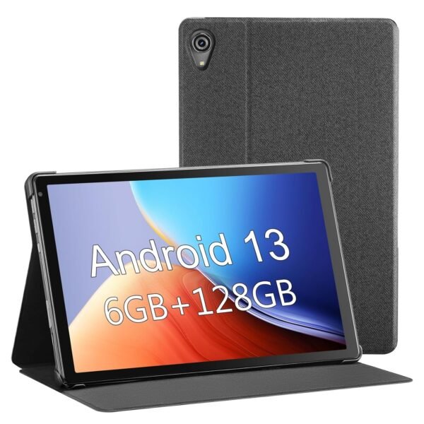 Tablet 10.1 Inch Android 13 : Octa-Core Processor 2.0Ghz, 6Gb Ram 128Gb Rom (1Tb Tf) | 2.4G/5G Wifi, Google Gms Bluetooth5.0 Dual Cameras