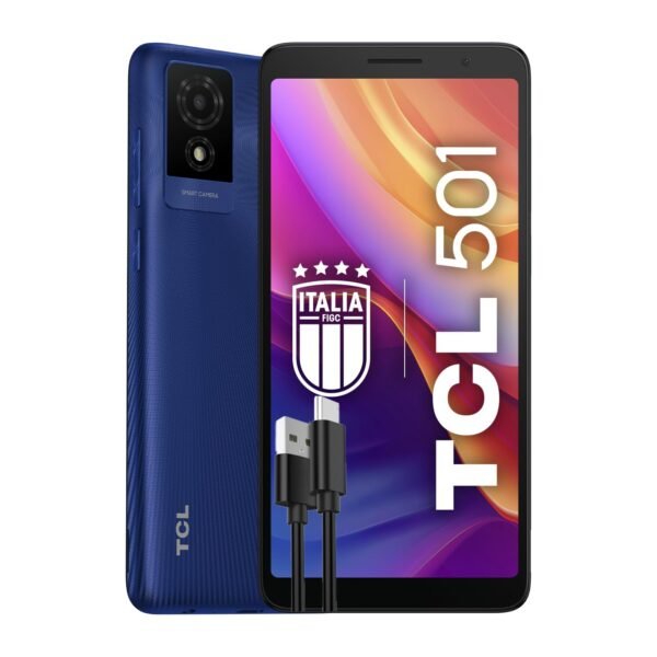 Tcl 501-4G Smartphone 32Gb, 2Gb Ram, 6&Quot; Qhd Display, Android 14 Go Edition, 5Mp Camera, 3000Mah Battery, Dual Sim, 1Tb Expandable Memory, Charger Plus Additional Usb-C Cable,...