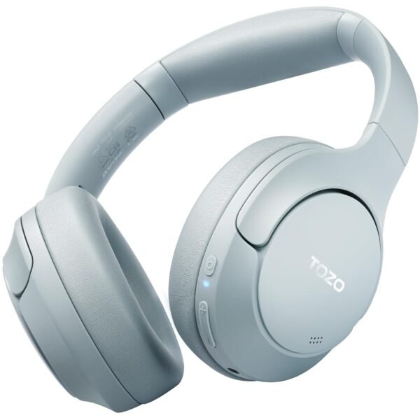 Tozo Ht2 Hybrid Active Noise Cancelling Wireless Headphones, 60H Playtime Lossless Audio Over Ear Bluetooth Headphones, Hi-Res Audio Deep Bass Foldable Lightweight Headset For...