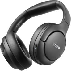 TOZO HT2 Hybrid Active Noise Cancelling Wireless Headphones, 60H Playtime Lossless Audio Over Ear Bluetooth Headphones, Hi-Res Audio Deep Bass Foldable Lightweight Headset for...