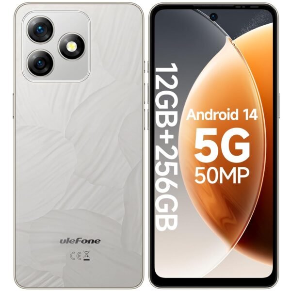 Ulefone 5G Phones Unlocked, Note 18 Ultra (12+256Gb), 50Mp + 50Mp + 32Mp Camera, 6.78&Quot; Fhd+ Display Mediatek Dimensity 720, 5450Mah Android 14 Dual Sim, Nfc Ir Blaster Supported...