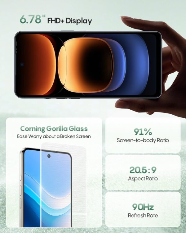 Ulefone 5G Phones Unlocked, Note 18 Ultra (12+256Gb), 50Mp + 50Mp + 32Mp Camera, 6.78&Quot; Fhd+ Display Mediatek Dimensity 720, 5450Mah Android 14 Dual Sim, Nfc Ir Blaster Supported...