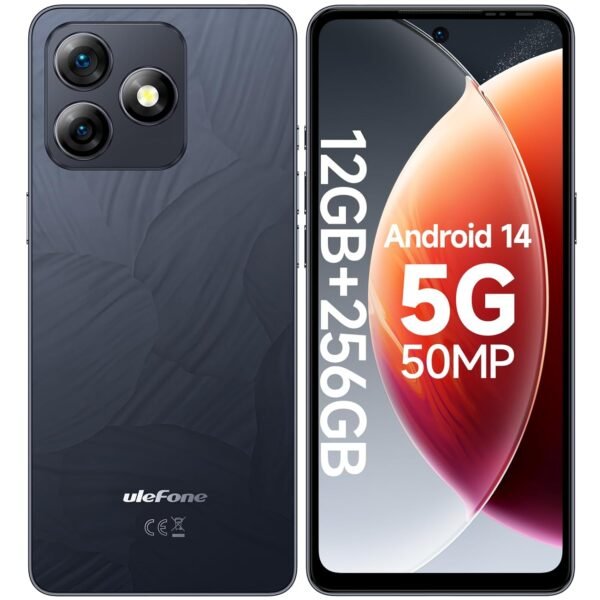 Ulefone 5G Phones Unlocked, Note 18 Ultra (12+256Gb), 50Mp + 50Mp + 32Mp Camera, 6.78&Quot; Fhd+ Display Mediatek Dimensity 720, 5450Mah Android 14 Dual Sim, Nfc Ir Blaster Supported...