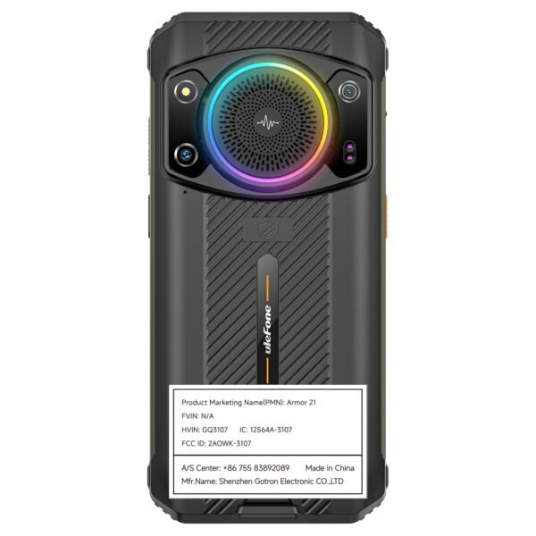 Ulefone Armor 21 16Gb+256Gb Rugged Smartphone, 122Db Loudest Speaker, Mtk G99 Android 14 Unlocked Rugged Phone, 64Mp Main Cam, 24Mp Night Vision Cam, 6.58&Quot; Fhd+ Screen, 9600Mah,...