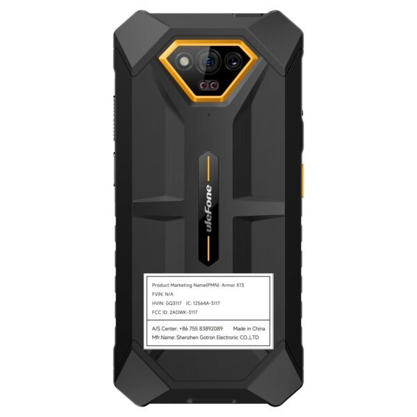 Ulefone Armor X13 12+64Gb Rugged Phone, 50Mp Rear Camera, 24Mp Night Vision Camera, Android 13 Os Rugged Smartphone, 6.52” Screen, 6320Mah, Nfc Gps, Package With Exclusive Armor...