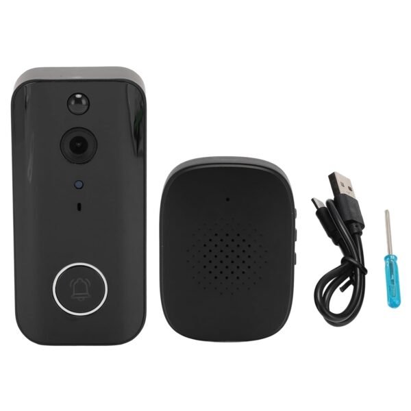 Video Doorbell Camera, 1080P Door Bell Ringer Wireless With 2 Way Talk, Pir Motion Detection, Built In 4000Mah Battery