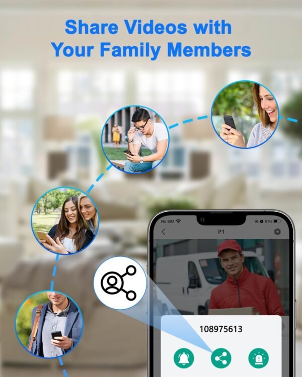 Video Doorbell Camera Wireless With Chime, Ucocare 2K/4Mp Wifi Camera Doorbell With Motion Detection, Night Vision, 2-Way Talk, Voice Changer/Message, Ai Detection Alerts,...