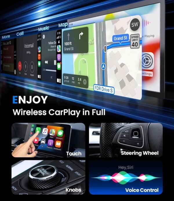 Wireless Carplay Adapter 2025 Upgrade Wired Carplay To Wireless, Mini Usb Design For Cars With Built-In Wired Apple Carplay Plug And Play Easy Use Fast Stable Connection Car...