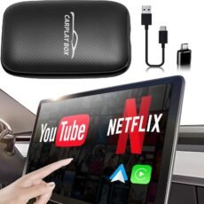 Wireless Carplay Adapter - 3 in 1 Wireless Carplay and Android Auto Adapter with Built in Netflix YouTube Support TF Card Only for Original Car Models After 2016 with Wired Car...