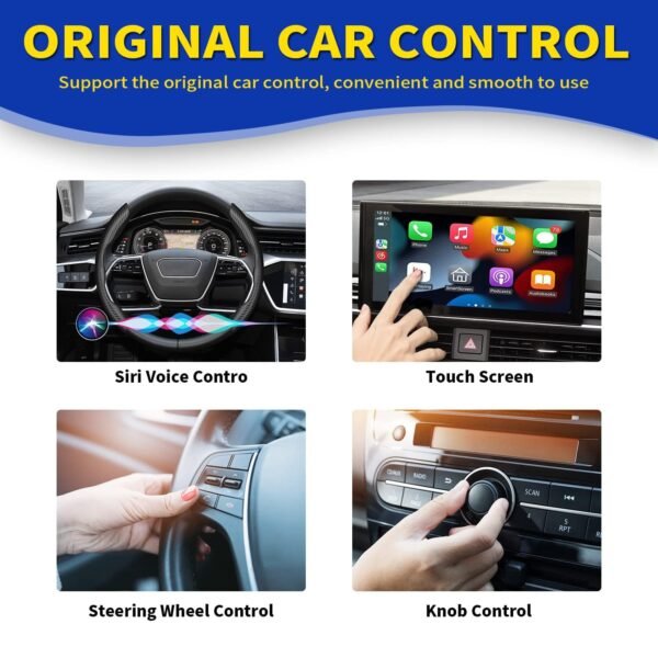 Wireless Carplay Adapter - 3 In 1 Wireless Carplay And Android Auto Adapter With Built In Netflix Youtube Support Tf Card Only For Original Car Models After 2016 With Wired Car...