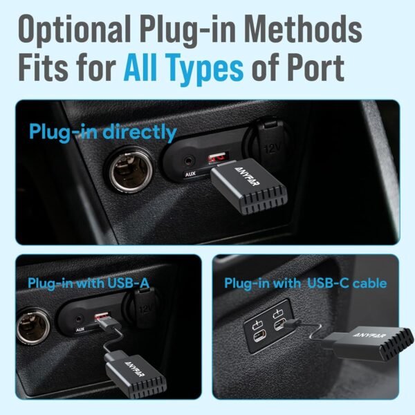 Wireless Carplay Adapter For Iphone, Dual-Core 5G Chip (Upgraded), Auto-Connect In Seconds, 5.8Ghz Wifi No Lag, Car Play Dongle With Usb-C &Amp; Usb-A Cables For Oem Wired Carplay...