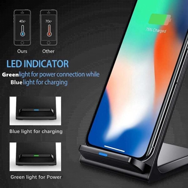 Wireless Charger 20W Max Fast Wireless Charging Stand Compatible With Iphone 14 15 16 Pro Max/13 Pro/12/11/Xs Max/Xs/Xr/8, Samsung Galaxy S24/S23/S22/S21/S20/Note 20 And More...