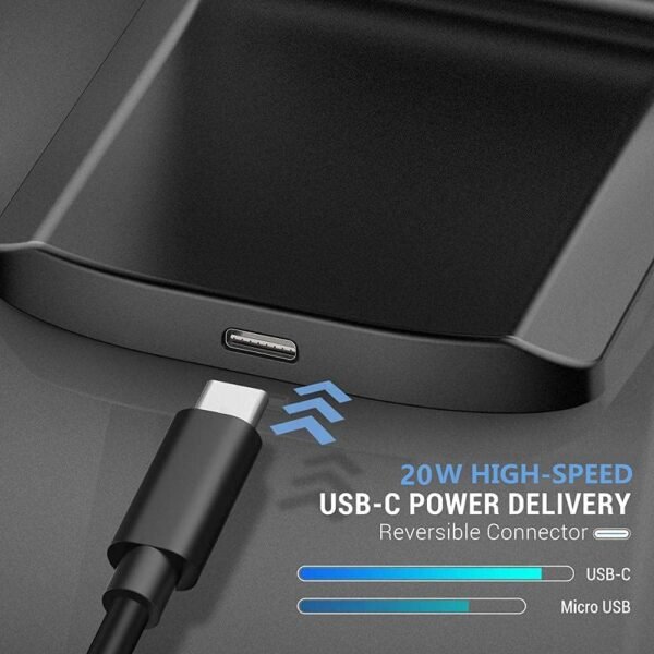Wireless Charger 20W Max Fast Wireless Charging Stand Compatible With Iphone 14 15 16 Pro Max/13 Pro/12/11/Xs Max/Xs/Xr/8, Samsung Galaxy S24/S23/S22/S21/S20/Note 20 And More...