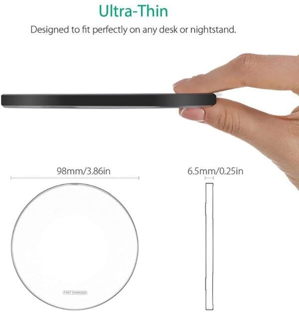 Wireless Charger Fast Wireless Charging Pad 20W Max Compatible With Iphone 11 12 13 14 15 16 Pro Max/Pro/Xr/Xs/8 Plus,Galaxy S24/S23/S22/S21/S20/Note 20/10, Airpods Pro Etc. (No...