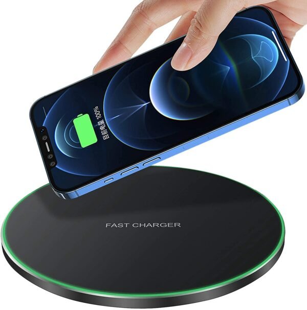 Wireless Charger Fast Wireless Charging Pad 20W Max Compatible With Iphone 11 12 13 14 15 16 Pro Max/Pro/Xr/Xs/8 Plus,Galaxy S24/S23/S22/S21/S20/Note 20/10, Airpods Pro Etc. (No...