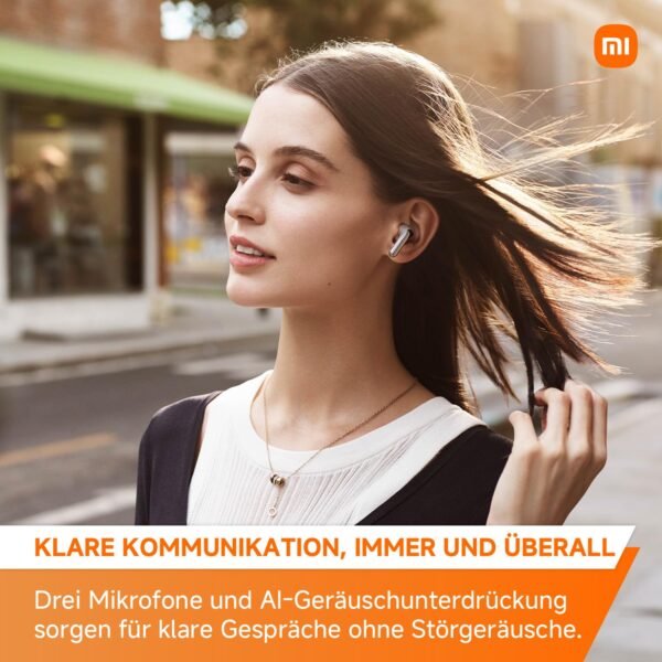 Xiaomi Buds 5, Flagship Noise Cancel Wireless Earbuds, Hi-Res Audio Wireless Certification, 38H Playback, Fast Charging, Bt5.4, Harman Audiofex Tuning, Ergo-Comfort Wearing,...