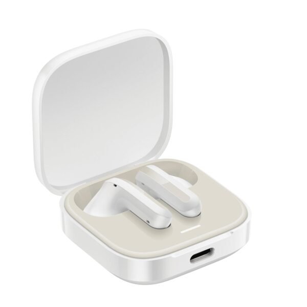 Xiaomi Redmi Buds 6 Active Ai Wireless Earphones, Bluetooth 5.3, Low Latency, Deep Bass, Compatible With Google Fast Pair, Fast Charging, Usb, Type-C Small, Lightweight, White