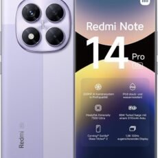 Xiaomi Redmi Note 14 Pro 5G Smartphone, 8+256GB, Purple, 200MP pro-Grade AI Camera, IP68, 45W Turbo Charging with 5110mAh Battery, AI Features (no Charger Included)