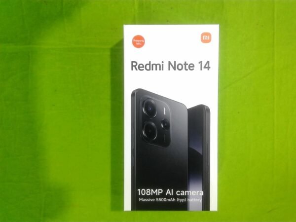 Xiaomi Redmi Note 14 Smartphone, 8+128Gb, Green, 108Mp Ai Camera System, 5500Mah Battery, 120Hz Eye-Care Display, Ai Features (Charger Not Included)