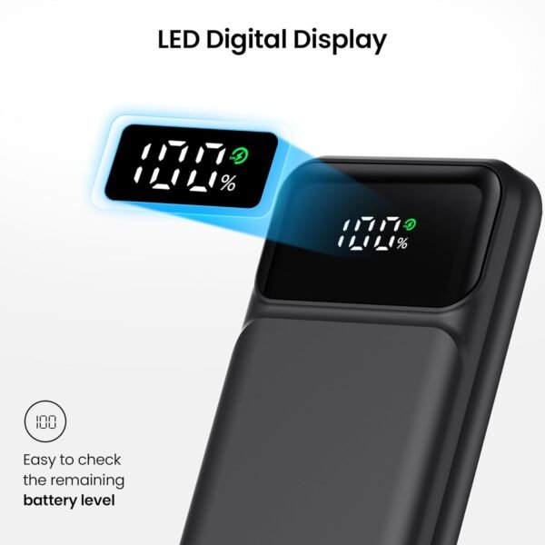 Zyron 20000Mah Power Bank, 22.5W Dual Usb-C Portable Charger, Fast Charging Pd3.0 Qc4.0, Led Display Battery Pack With Built In Cables, 20W Powerbank For Iphone, 18W S23/S22...