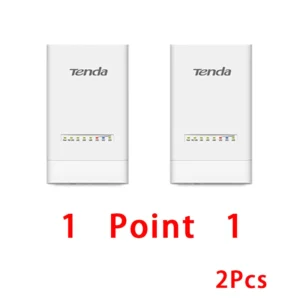 Tenda OS3 5KM 5GHz 867Mbps Outdoor CPE Wireless 5G WiFi Repeater Extender Router AP Access Point Wi-Fi Bridge POE Adapter - add AU plug - 2Pcs