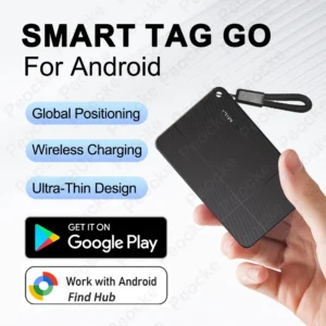 Wallet Anti-loss Card GPS Tracking Smart Location Tag with Google Find Hub Bluetooth Ultra-thin Card For Android Wireless Charge