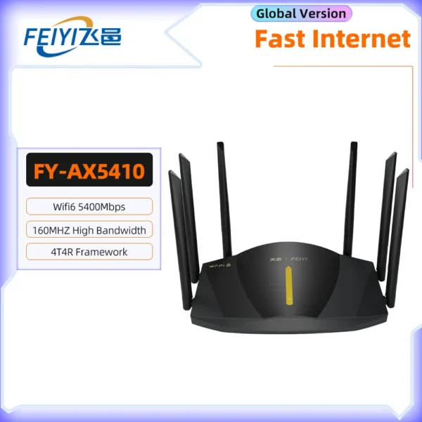 FEIYI AC2100 Wifi Router Dual Band Gigabit 2.4G 5.0GHz 2034Mbps Wireless Router Amplifier Wifi Signal Repeater Home Internet - AU PLUG - FY-AX5410