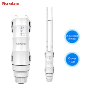 AC300 Wavlink Weatherproof RJ45 Outdoor Wireless WiFi AP/Repeater/Router Extender 2.4G Wifi Bridge Wi Fi Signal Booster POE - AU Plug