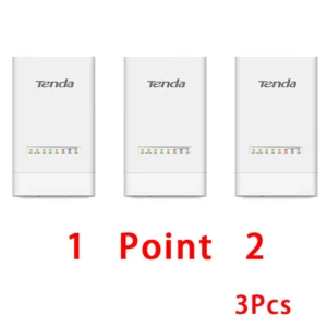 Tenda OS3 5KM 5GHz 867Mbps Outdoor CPE Wireless 5G WiFi Repeater Extender Router AP Access Point Wi-Fi Bridge POE Adapter - add AU plug - 3Pcs