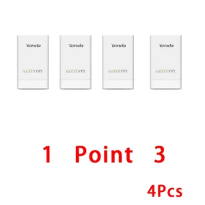 Tenda OS3 5KM 5GHz 867Mbps Outdoor CPE Wireless 5G WiFi Repeater Extender Router AP Access Point Wi-Fi Bridge POE Adapter - add AU plug - 4Pcs
