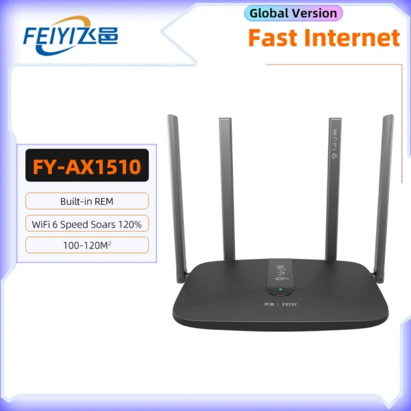 FEIYI AC2100 Wifi Router Dual Band Gigabit 2.4G 5.0GHz 2034Mbps Wireless Router Amplifier Wifi Signal Repeater Home Internet - AU PLUG - FY-AX1510
